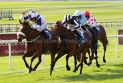 13 September 2020;  Glass Slippers, Tom Eaves aborad, defeating Keep Busy, Ryan Moore up, in The Derrinstown Stud Flying Five Stakes at The Curragh. © Peter Mooney, 59 Upper George's Street, Dun Laoghaire, Co. Dublin, A96 H2R3, Ireland  Tel: 00 353 (0)86 2589298