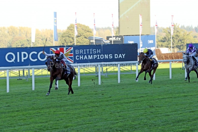 20 October 2018;   CRACKSMAN, Frankie Dettori up, are decisive winners of The Qipco Champion Stakes at Ascot.      © Peter Mooney, 6, Cumberland Street, Dun Laoghaire, Co. Dublin, Ireland.    Tel:  00 353 (0)86 2589298