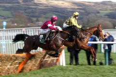 12 March 2019;    Melon, Paul Townend up, far side, and Apple's Jade, Jack Kennedy up, clear the first flight during the staging of The Unibet Champion Hurdle Challenge Trophy at Cheltenham.      © Peter Mooney, 59 Upper George's Street, Dun Laoghaire, Co. Dublin A96 H2R3, Ireland.    Tel:  00 353 (0)86 2589298