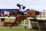 5 April 2021;  Stormy Ireland and Danny Mullins clear a flight before claiming The Underwriting Exchange Hurdle at Fairyhouse.  © Peter Mooney, 59 Upper George's Street, Dun Laoghaire, Co. Dublin, A96 H2R3, Ireland  Tel: 00 353 (0)86 2589298