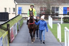 23 February 2019;   BEEPER'S RUBY, Conor Maxwell up, returns to the winner's enclosure after winning The BetVictor Handicap Hurdle at Fairyhouse.      © Peter Mooney 59 Upper George's Street, Dun Laoghaire, Co. Dublin, A96 H2R3, Ireland.    Tel:  00 353 (0)86 2589298