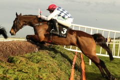 23 February 2019;   RATHVINDEN, Paul Townend aboard, clears an obstacle before winning The BetVictor Bobbyjo Steeplechase at Fairyhouse.      © Peter Mooney 59 Upper George's Street, Dun Laoghaire, Co. Dublin, A96 H2R3, Ireland.    Tel:  00 353 (0)86 2589298