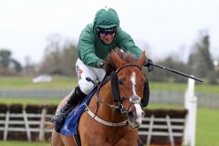 23 February 2019;  WAY BACK HOME and Robbie Power en route to success in The Winning Fair Juvenile Hurdle at Fairyhouse.      © Peter Mooney 59 Upper George's Street, Dun Laoghaire, Co. Dublin, A96 H2R3, Ireland.    Tel:  00 353 (0)86 2589298