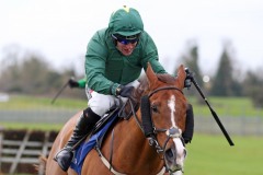 23 February 2019;  WAY BACK HOME and Robbie Power en route to success in The Winning Fair Juvenile Hurdle at Fairyhouse.      © Peter Mooney 59 Upper George's Street, Dun Laoghaire, Co. Dublin, A96 H2R3, Ireland.    Tel:  00 353 (0)86 2589298