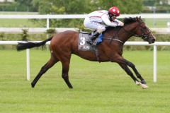 1 July 2020; Cadillac and Shane Foley storm to victory in The Foran Equine Irish European Breeders Fund Auction Maiden at Leopardstown.© Peter Mooney, 59 Upper George's Street, Dun Laoghaire, Co. Dublin, A96 H2R3, Ireland  Tel: 00 353 (0)86 2589298