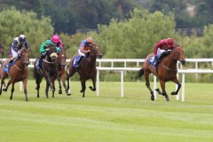 1 July 2020; Know It All, Ben Coen up, winning The Derrinstown Fillies Stakes at Leopardstown.© Peter Mooney, 59 Upper George's Street, Dun Laoghaire, Co. Dublin, A96 H2R3, Ireland  Tel: 00 353 (0)86 2589298