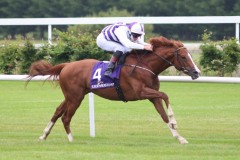 1 July 2020; Red Kelly, Shane Kelly aboard, streaks to a most impressive success in The Holden Plant Rentals Handicap at Leopardstown.© Peter Mooney, 59 Upper George's Street, Dun Laoghaire, Co. Dublin, A96 H2R3, Ireland  Tel: 00 353 (0)86 2589298