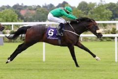 1 July 2020; Sinawann, Ronan Whelan up, winning The Amethyst Stakes at Leopardstown.© Peter Mooney, 59 Upper George's Street, Dun Laoghaire, Co. Dublin, A96 H2R3, Ireland  Tel: 00 353 (0)86 2589298