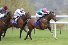 3 April 2019;   IMAGING and Oisin Orr gaining success in The Spin 1038 Heritage Stakes at Leopardstown.      © Peter Mooney, 59 Upper George's Street, Dun Laoghaire, Co. Dublin, Ireland.    Tel:  00 353 (0)86 2589298