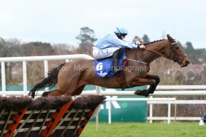 6 February 2021; Honeysuckle, ridden by Rachael Blackmore clears the final flight before claiming The Chanelle Pharma Irish Champion Hurdle at Leopardstown.  © Peter Mooney, 59 Upper George's Street, Dun Laoghaire, Co. Dublin, A96 H2R3, Ireland  Tel: 00 353 (0)86 2589298