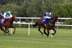 6 June 2019;   BECKWITH PLACE and Ronan Whelan stride to success in The 'Ham Sandwich' Handicap at Leopardstown.      © Peter Mooney, 59 Upper George's Street, Dun Laoghaire, Co. Dublin, Ireland.    Tel:  00 353 (0)86 2589298