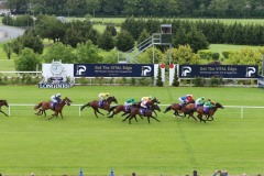 13 June 2019;  Cnoc An Oir, Donnacha O'Brien up, no.4, winning The 'Coolio' Handicap at Leopardstown.      © Peter Mooney, 59 Upper George's Street, Dun Laoghaire, Co. Dublin, Ireland.    Tel:  00 353 (0)86 2589298