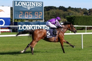 14 September 2019;  MAGICAL and Ryan Moore storm to an emphatic success in The Qipco Irish Champion Stakes at Leopardstown.      © Peter Mooney, 59 Upper George's Street, Dun Laoghaire, Co. Dublin, Ireland.    Tel:  00 353 (0)86 2589298