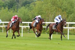 17 May 2019;  ARTHURIAN FAME and Hayley Turner run out comfortable winner's of The Microsoft Cup Lady Riders Handicap at Leopardstown.      © Peter Mooney, 59 Upper George's Street, Dun Laoghaire, Co. Dublin A96 H2R3, Ireland.  Tel:  00 353 (0)86 2589298