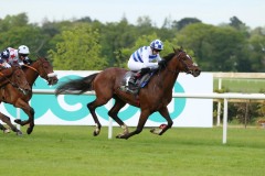 17 May 2019;  ARTHURIAN FAME and Hayley Turner run out comfortable winner's of The Microsoft Cup Lady Riders Handicap at Leopardstown.      © Peter Mooney, 59 Upper George's Street, Dun Laoghaire, Co. Dublin A96 H2R3, Ireland.  Tel:  00 353 (0)86 2589298