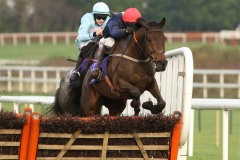 26 December 2018;   CITY ISLAND, Mark Walsh up, clears the final flight before winning The Thorntons Recycling Maiden Hurdle at Leopardstown.      © Peter Mooney, 59 Upper George's Street, Dun Laoghaire, Co. Dublin, Ireland.    Tel:  00 353 (0)86 2589298