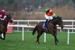 29 December 2018;   BENRUBEN, Finny Maguire up, defeating Conflated, Jamie Codd up, in The O'Driscoll O'Neil Insurance Brokers Flat Race at Leopardstown.      © Peter Mooney, 59 Upper George's Street, Dun Laoghaire, Co. Dublin, Ireland.    Tel:  00 353 (0)86 2589298