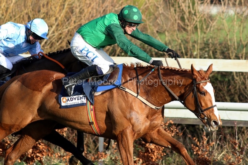29 December 2020; Concertista and Paul Townend defeating Minella Melody, Rachael Blackmore up, in The Advent Insurance Irish European Breeders Fund Mares Hurdle at Leopardstown.  © Peter Mooney, 59 Upper George's Street, Dun Laoghaire, Co. Dublin, A96 H2R3, Ireland  Tel: 00 353 (0)86 2589298