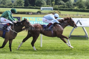 3 July 2021; Hadman, Dylan Browne McMonagle aboard, holds the challenge of Geocentric, Colin Keane up, to win The Irish European Breeders Fund Median Sires Series Race at Naas.© Peter Mooney, 59 Upper George's Street, Dun Laoghaire, Co. Dublin, A96 H2R3, Ireland Tel: 00 353 (0)86 2589298 3 July 2021; Hadman, Dylan Browne McMonagle aboard, holds the challenge of Geocentric, Colin Keane up, to win The Irish European Breeders Fund Median Sires Series Race at Naas.© Peter Mooney, 59 Upper George's Street, Dun Laoghaire, Co. Dublin, A96 H2R3, Ireland Tel: 00 353 (0)86 2589298