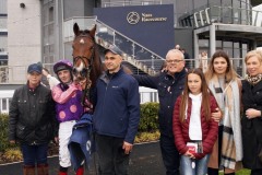 3 November 2019;   ELUSIVE KING in the unsaddling enclosure after his success in The Irish Stallion Farms European Breeders Fund Maiden at Naas.      © Peter Mooney, 59 Upper George's Street, Dun Laoghaire, Co. Dublin, Ireland.    Tel:  00 353 (0)86 2589298
