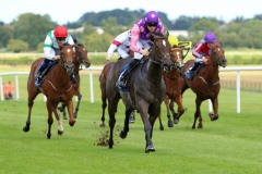 5 August 2019;  CELTIC BEAUTY and Billy Lee score a convincing success in The Irish Stallion Farms European Breeders Fund Maiden at Naas.      © Peter Mooney, 59 Upper George's Street, Dun Laoghaire, Co. Dublin, Ireland.    Tel:  00 353 (0)86 2589298