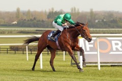 13 April 2019;  MONARCH OF EGYPT, Ryan Moore up, winning The Irish Stallion Farms European Breeders Fund Race at Naas.      © Peter Mooney, 59 Upper George's Street, Dun Laoghaire, Co. Dublin, Ireland.    Tel:  00 353 (0)86 2589298