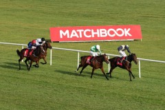 21 October 2018;  CHICAGO MAY, Colin Keane up, winning The Matchbook Irish European Breeders Fund Birdcatcher Premier Nursey Handicap at Naas.      © Peter Mooney, 59 Upper George's Street, Dun Laoghaire, Co. Dublin, Ireland.    Tel:  00 353 (0)86 2589298