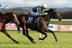 21 October 2018;  RAINBOW MOONSTONE, Shane Crosse aboard, winning The Rathasker Stud Irish European Breeders Fund Fillies Maiden at Naas.      © Peter Mooney, 59 Upper George's Street, Dun Laoghaire, Co. Dublin, Ireland.    Tel:  00 353 (0)86 2589298