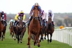 24 March 2019;   NEVER NO MORE, Donnacha O'Brien aboard storms to a convincing success in The Naas Racecourse Business Club Madrid Handicap at Naas.      © Peter Mooney, 59 Upper George's Street, Dun Laoghaire, Co. Dublin, Ireland.    Tel:  00 353 (0)86 2589298