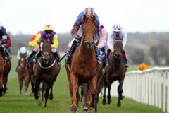 24 March 2019;   NEVER NO MORE, Donnacha O'Brien aboard storms to a convincing success in The Naas Racecourse Business Club Madrid Handicap at Naas.      © Peter Mooney, 59 Upper George's Street, Dun Laoghaire, Co. Dublin, Ireland.    Tel:  00 353 (0)86 2589298