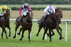 19 July 2019;  LEAGAN GAEILGE, Kevin Manning up, winning The Caragh Nurseries Handicap at Naas.      © Peter Mooney, 59 Upper George's Street, Dun Laoghaire, Co. Dublin, Ireland.    Tel:  00 353 (0)86 2589298