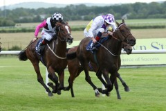 19 July 2019;  LEAGAN GAEILGE, Kevin Manning up, winning The Caragh Nurseries Handicap at Naas.      © Peter Mooney, 59 Upper George's Street, Dun Laoghaire, Co. Dublin, Ireland.    Tel:  00 353 (0)86 2589298