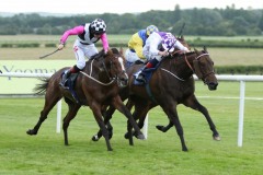 19 July 2019;  LEAGAN GAEILGE, Kevin Manning up, winning The Caragh Nurseries Handicap at Naas.      © Peter Mooney, 59 Upper George's Street, Dun Laoghaire, Co. Dublin, Ireland.    Tel:  00 353 (0)86 2589298