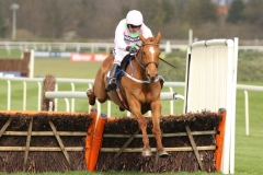 7 April 2016;  ANNIE POWER and Ruby Walsh jump the final flight before winning The Doom Bar Aintree Hurdle  at Aintree.  © Peter Mooney, 59 Upper George's Street, Dun Laoghaire, Co. Dublin A96 H2R3, Ireland.  Tel:  00 353 (0)86 2589298