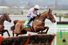 15 March 2016; ANNIE POWER and Ruby Walsh put in a fine leap at the third flight before going on to success in The Stan James Champion Hurdle Challenge Trophy at Cheltenham.  © Peter Mooney, 59 Upper George's Street, Dun Laoghaire, Co. Dublin A96 H2R3, Ireland.  Tel:  00 353 (0)86 2589298