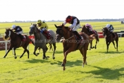 13 September 2020;  Search For A Song, ridden by Oisin Orr, white sleeves, winning The Comer Group International Irish St. Leger at The Curragh. © Peter Mooney, 59 Upper George's Street, Dun Laoghaire, Co. Dublin, A96 H2R3, Ireland  Tel: 00 353 (0)86 2589298