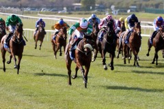 17 April 2021;  Abeona, Oisin Orr up, scores a comfortable success in The TRI Equestrian Irish European Breeders Fund Maiden at The Curragh.© Peter Mooney, 59 Upper George's Street, Dun Laoghaire, Co. Dublin, A96 H2R3, Ireland  Tel: 00 353 (0)86 2589298