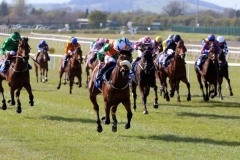 17 April 2021;  Abeona, Oisin Orr up, scores a comfortable success in The TRI Equestrian Irish European Breeders Fund Maiden at The Curragh.© Peter Mooney, 59 Upper George's Street, Dun Laoghaire, Co. Dublin, A96 H2R3, Ireland  Tel: 00 353 (0)86 2589298