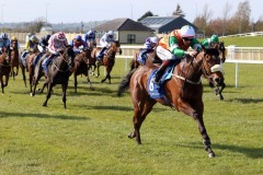 17 April 2021;  Abeona, Oisin Orr up, scores a comfortable success in The TRI Equestrian Irish European Breeders Fund Maiden at The Curragh.© Peter Mooney, 59 Upper George's Street, Dun Laoghaire, Co. Dublin, A96 H2R3, Ireland  Tel: 00 353 (0)86 2589298