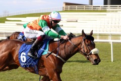 17 April 2021;  Abeona, Oisin Orr up, scores a comfortable success in The TRI Equestrian Irish European Breeders Fund Maiden at The Curragh.© Peter Mooney, 59 Upper George's Street, Dun Laoghaire, Co. Dublin, A96 H2R3, Ireland  Tel: 00 353 (0)86 2589298