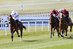 17 April 2021;  Lancaster House, ridden by Ryan Moore readily wins The TRI Equestrian Gladness Stakes at The Curragh.© Peter Mooney, 59 Upper George's Street, Dun Laoghaire, Co. Dublin, A96 H2R3, Ireland  Tel: 00 353 (0)86 2589298