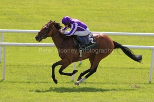 17 July 2021; Snowfall storms to victory under Ryan Moore in The Juddmote Irish Oaks at The Curragh.© Peter Mooney, 59 Upper George's Street, Dun Laoghaire, Co. Dublin, A96 H2R3, Ireland  Tel: 00 353 (0)86 2589298