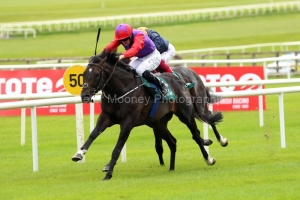 18 July 2019;   ROMANISED, Billy Lee up, defeating Hey Gaman, Frankie Dettori up, in The Paddy Power Minstrel Stakes at The Curragh.      © Peter Mooney, 59 Upper George's Street, Dun Laoghaire, Co. Dublin, Ireland.    Tel:  00 353 (0)86 2589298