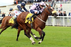 18 July 2019;  ROMAN TURBO, Ronan Whelan up, winning The Jebel Ali Racecourse And Stables Anglesey Stakes at The Curragh.      © Peter Mooney, 59 Upper George's Street, Dun Laoghaire, Co. Dublin, Ireland.    Tel:  00 353 (0)86 2589298
