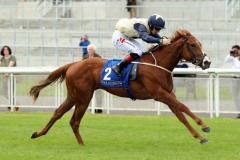 19 July 2019;   FRENCH RAIN, Colin Keane up, runs out a comfortable winner of The Irish Stallion Farms European Breeders Fund Fillies Maiden at The Curragh.      © Peter Mooney, 59 Upper George's Street, Dun Laoghaire, Co. Dublin, Ireland.    Tel:  00 353 (0)86 2589298