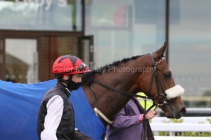 26 June 2020; A Ma Chere and Oisin Orr after they had won The Phoenix Of Spain Irish European Breeders Fund Fillies Maiden at The Curragh.     © Peter Mooney, 59 Upper George's Street, Dun Laoghaire, Co. Dublin A96 H2R3, Ireland.    Tel:  00 353 (0)86 2589298